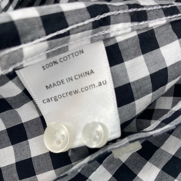 Cargo Crew Black Buffalo Check Button Down Shirt - Picture 9 of 10
